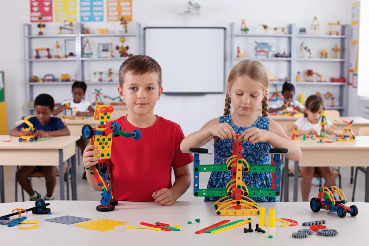 Estudantes colaborando